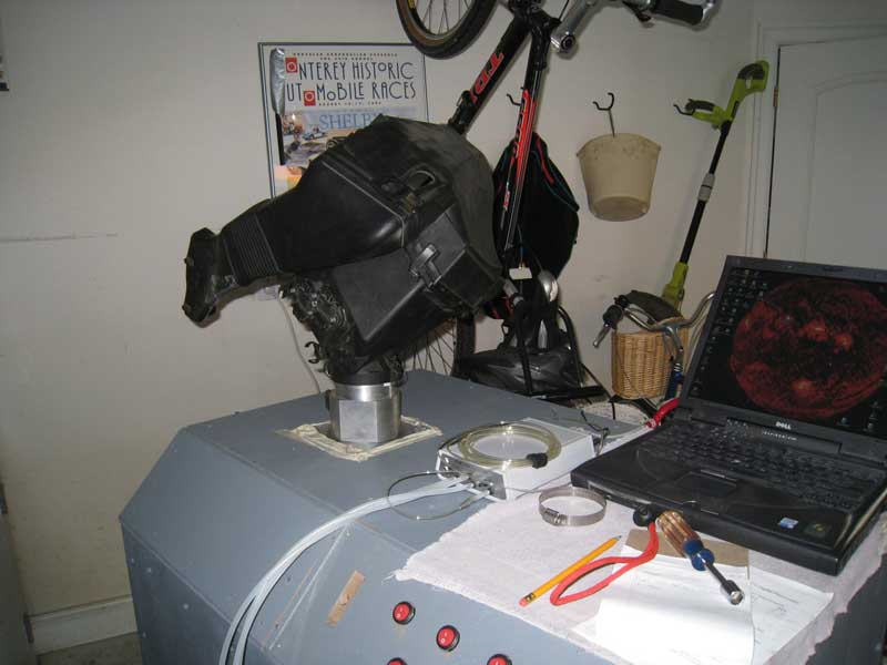 airbox_1 Stock airbox on flowbench